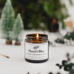 Spiced orange and cinnamon christmas soy scented candle