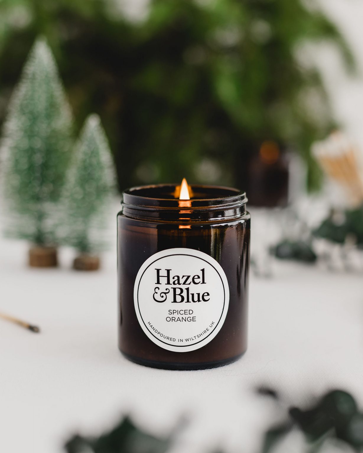 Spiced orange cinnamon and clove soy candle scent Christmas