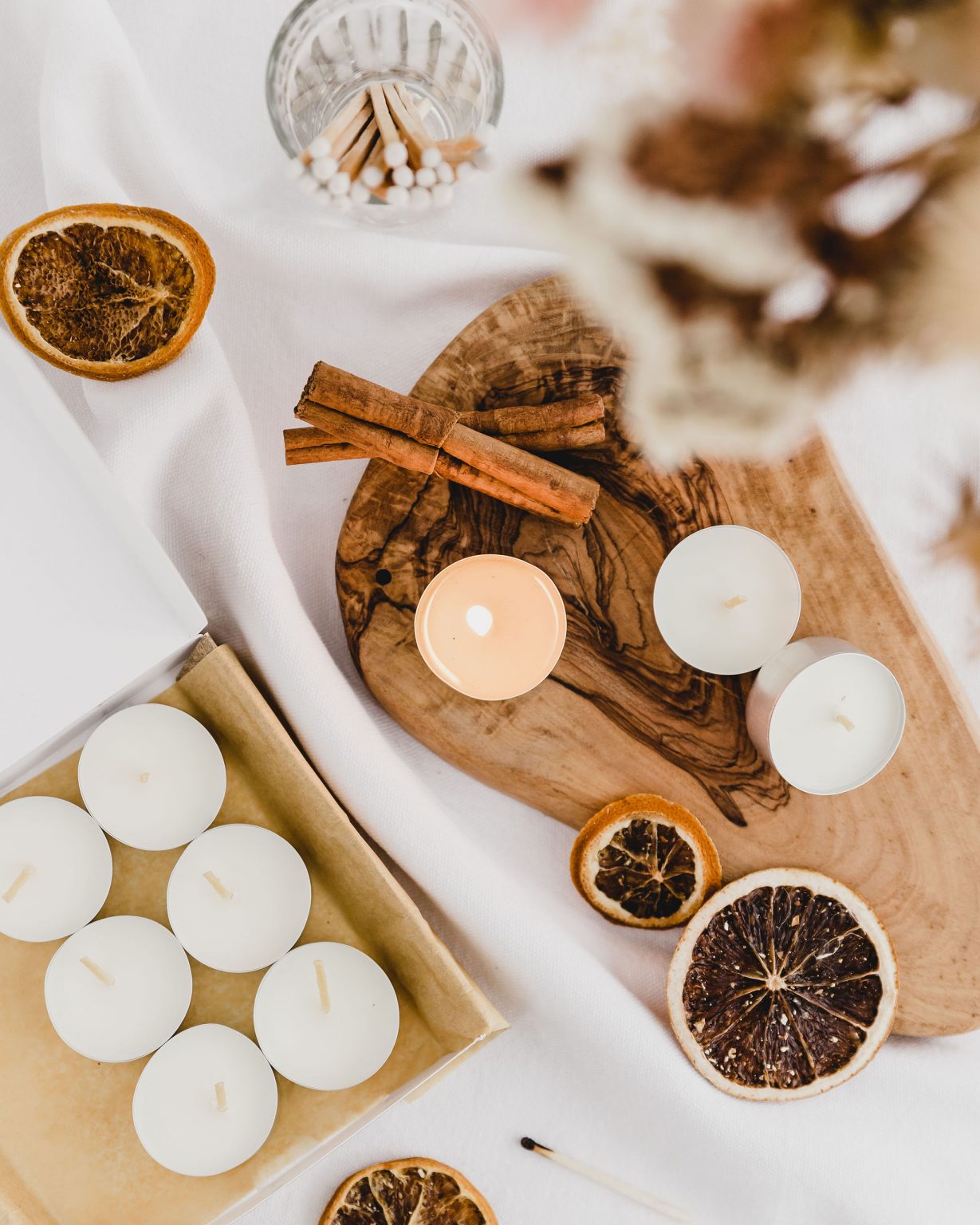 soy tea light box pack gift scents hand poured soy wax christmas spiced orange cinnamon and clove scent festive gift